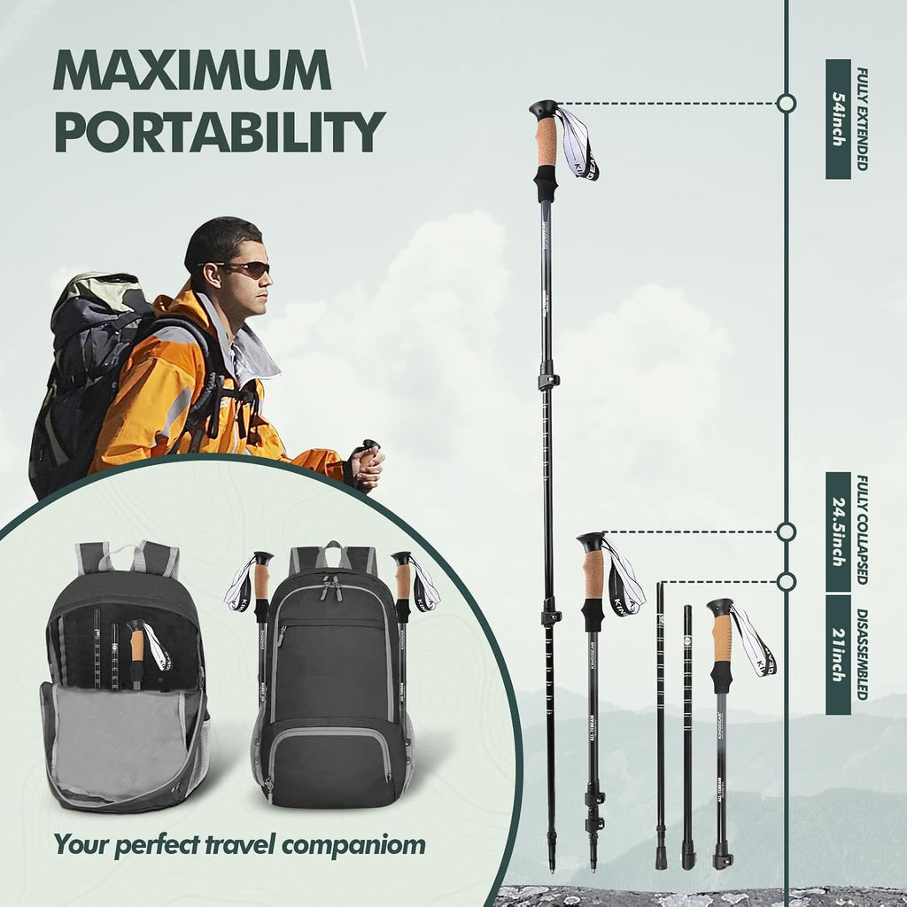 Trekking Poles 7075 Aluminum Lightweight Hiking Sticks