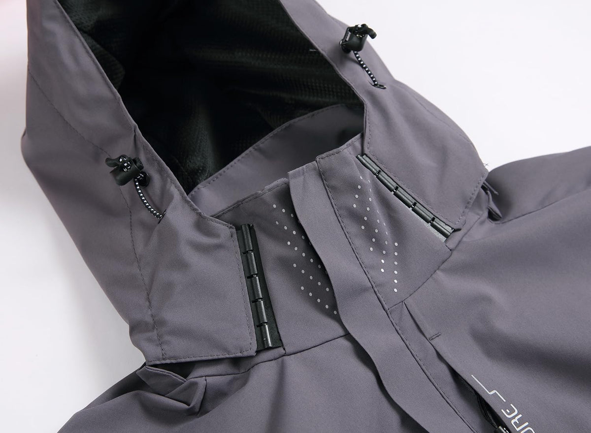 Men'S Lightweight Waterproof Rain Jacket,Shell Hooded Outdoor Raincoat Hiking Windbreake Jacket