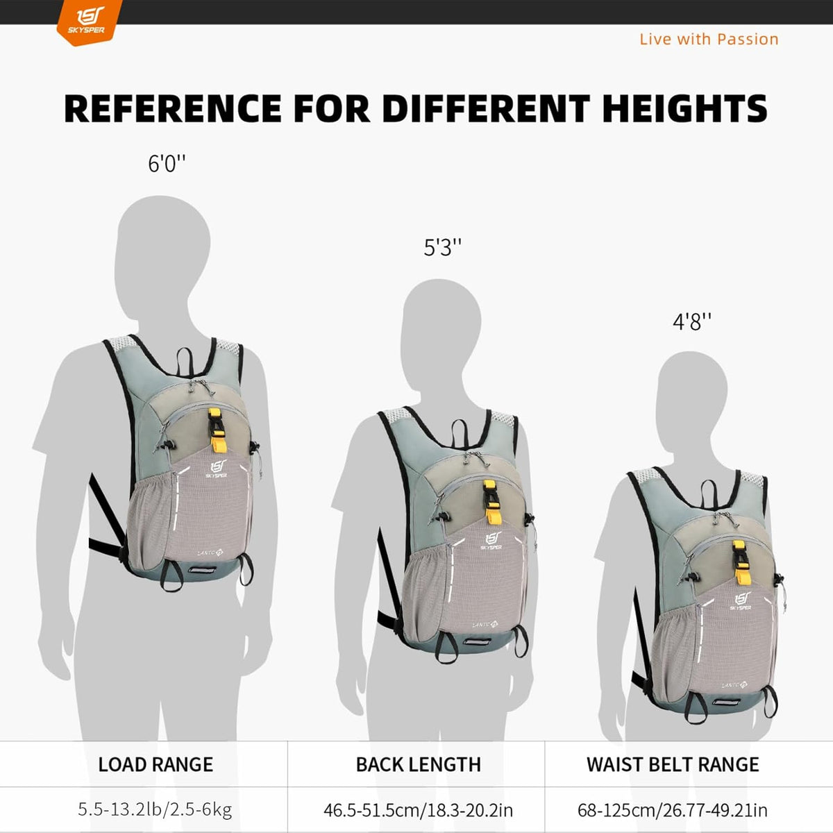 Small Hiking Backpack - 15L Travel Daypack Lightweight Bag Water Resistant Hiking Backpacks for Women Men