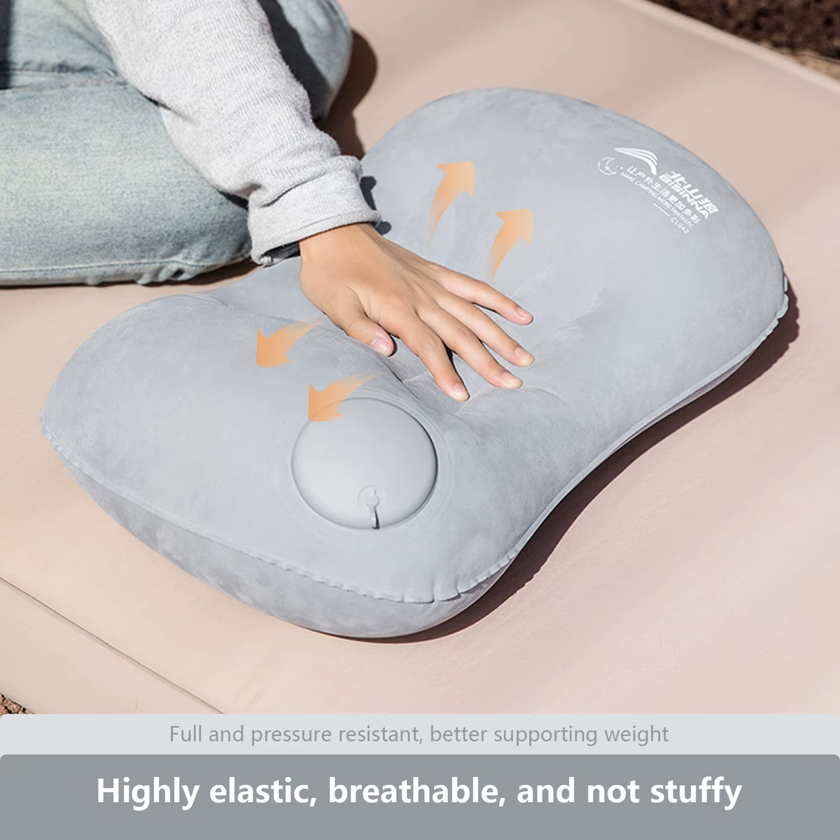 Camping Inflatable Pillow Portable Ultralight Travel Hiking Air Sleeping Pillow for Neck and Lumbar Support
