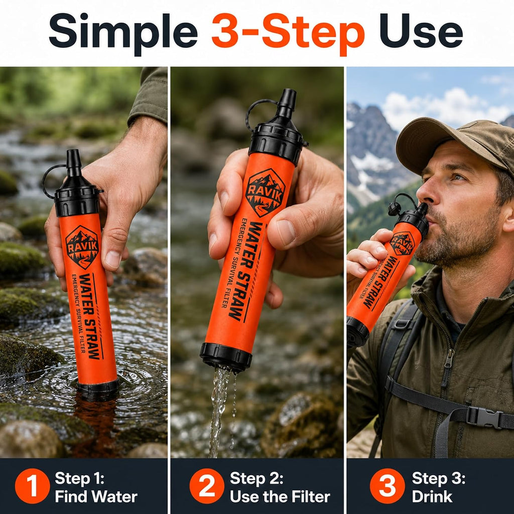 Water Filter Straw, 5PCS