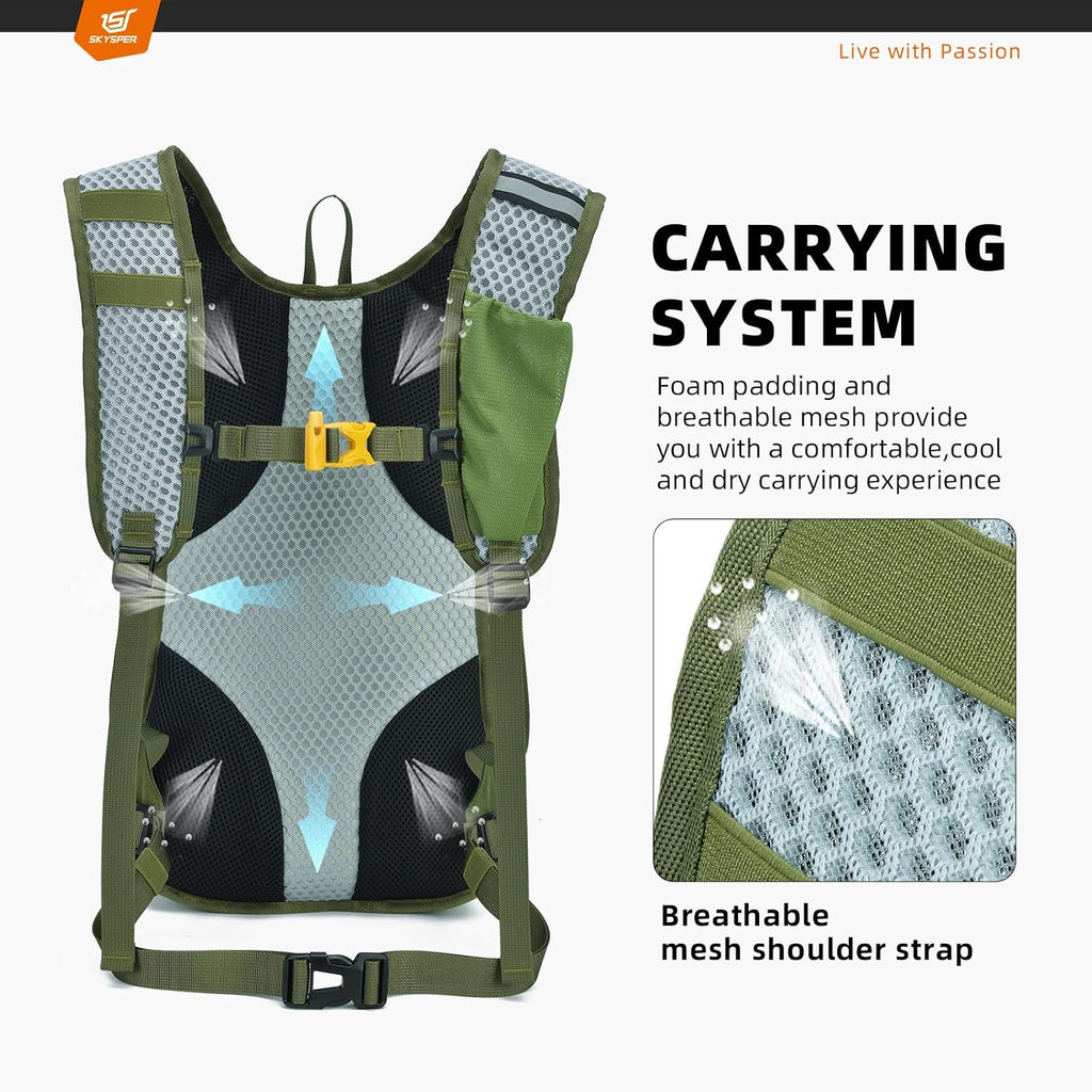 Small Hiking Backpack - 15L Travel Daypack Lightweight Bag Water Resistant Hiking Backpacks for Women Men