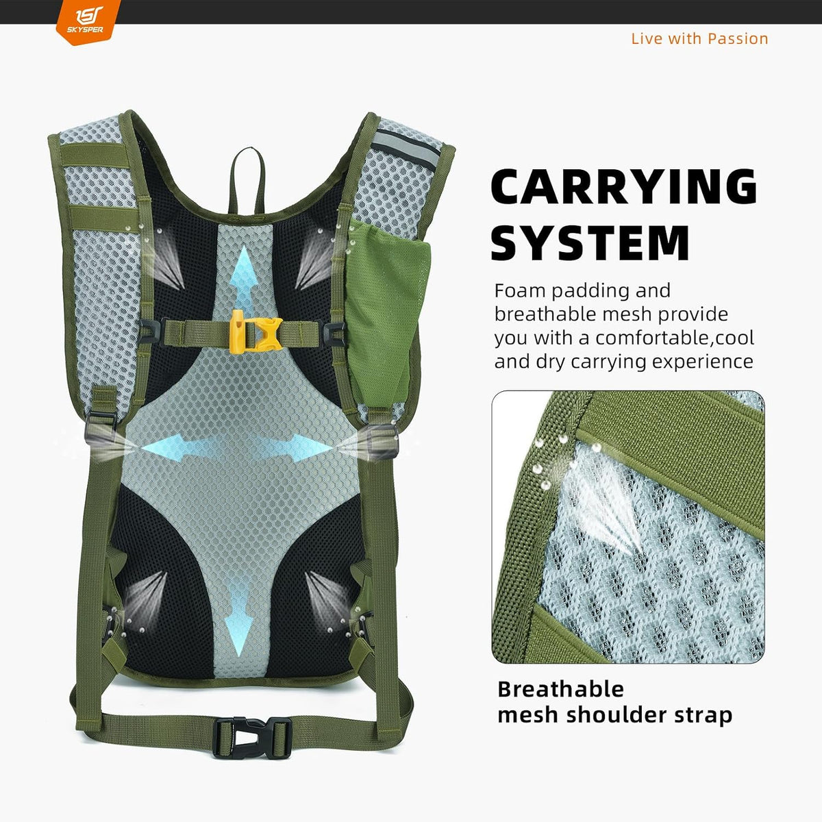 Small Hiking Backpack - 15L Travel Daypack Lightweight Bag Water Resistant Hiking Backpacks for Women Men