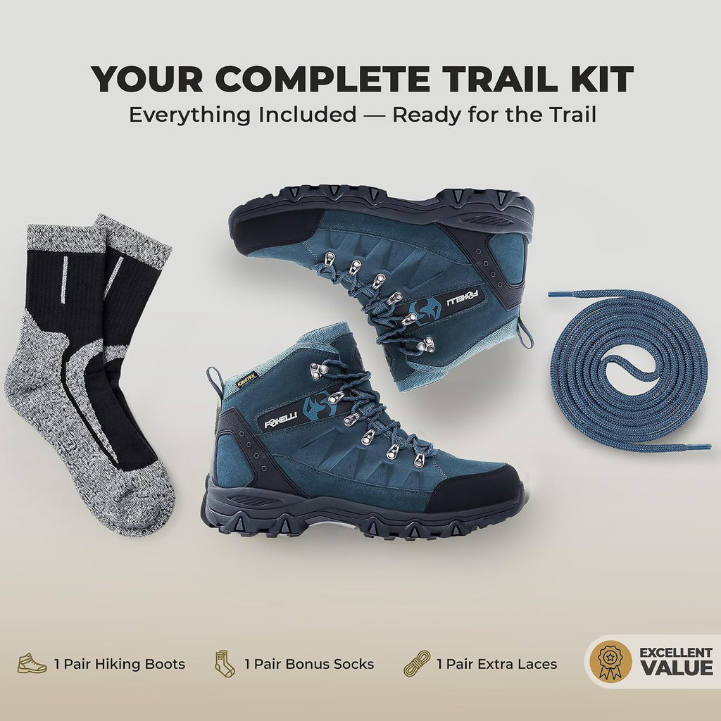 Men’S Hiking Boots – Waterproof Breathable & Lightweight Suede Leather Hiking Boots for Men