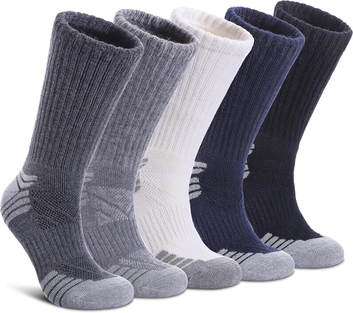 Women's Merino Wool Thermal Crew Socks for Hiking and Running