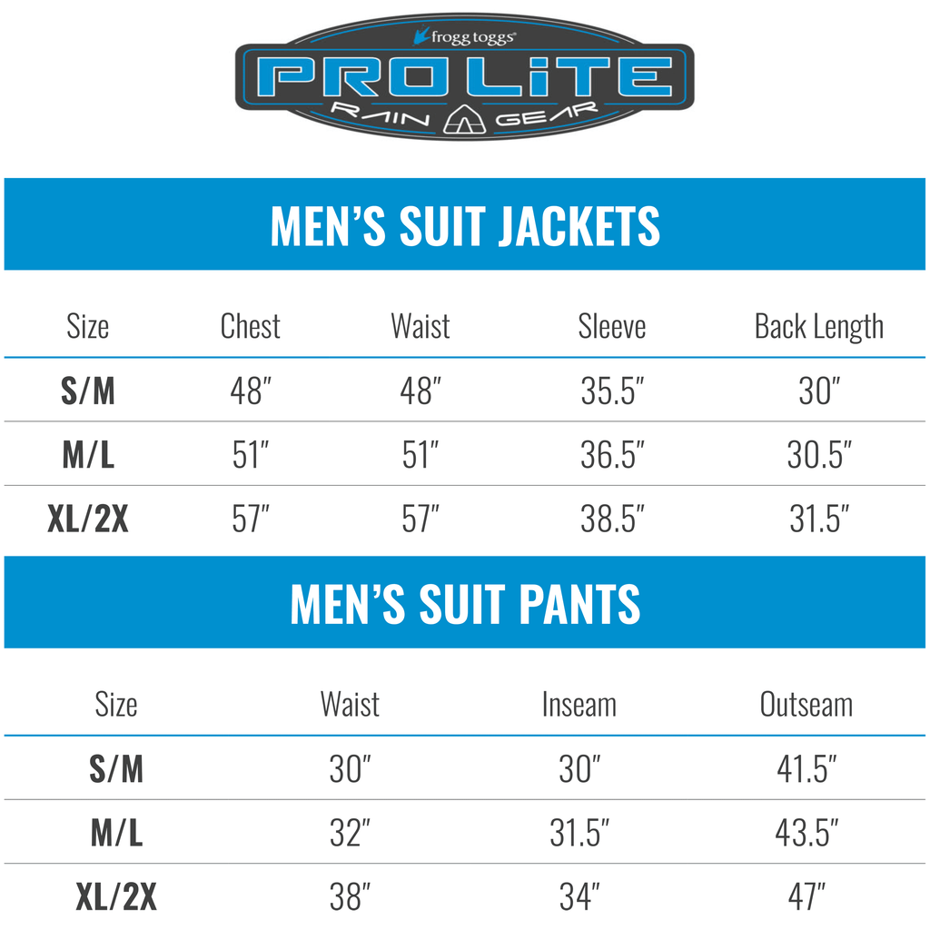 2-Piece Pro Lite Rain Suit with Pockets, Waterproof Rain Gear for Men, Black, Size XL/2X