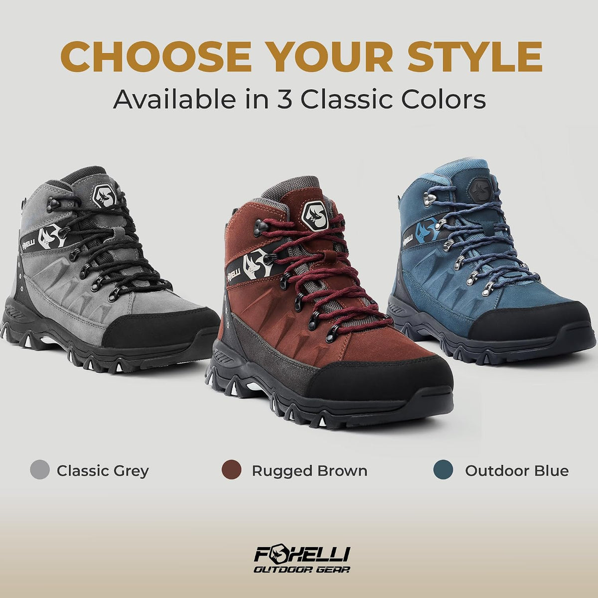 Men’S Hiking Boots – Waterproof Breathable & Lightweight Suede Leather Hiking Boots for Men