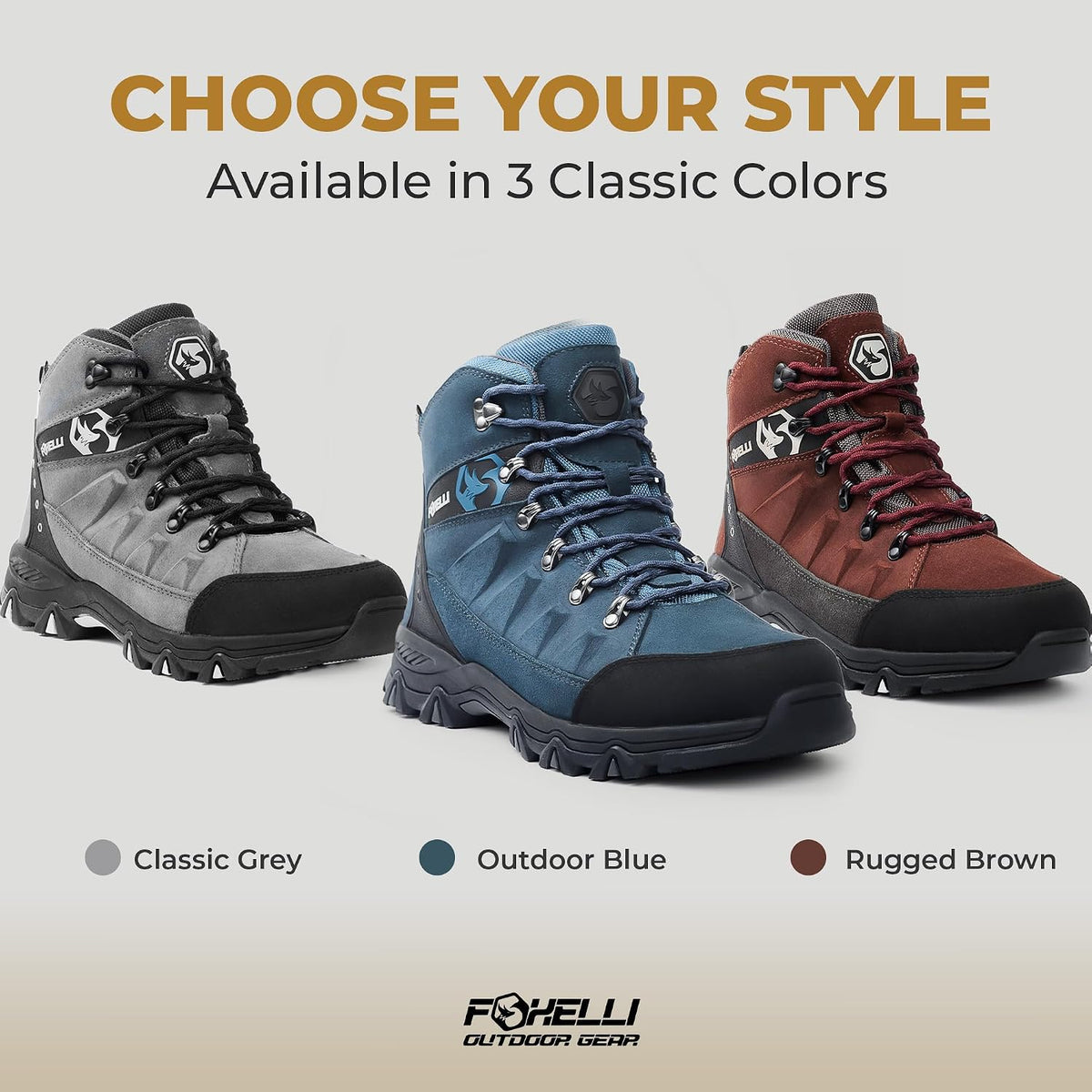 Men’S Hiking Boots – Waterproof Breathable & Lightweight Suede Leather Hiking Boots for Men