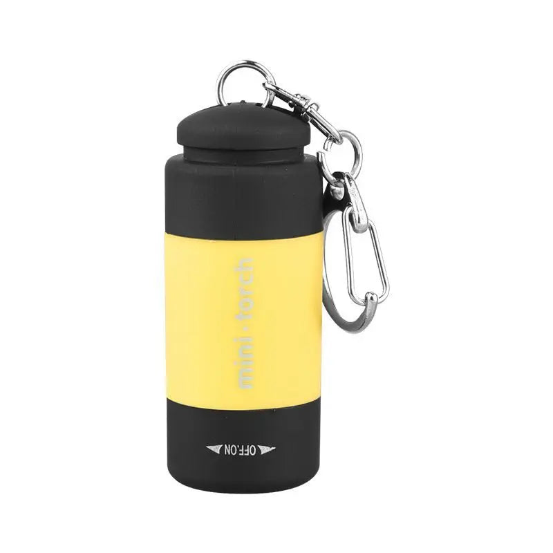 LED Micro Pocket Flashlight Portable USB Rechargeable Keychain Flashlight Waterproof Home Outdoor Hiking Camping Flashlight