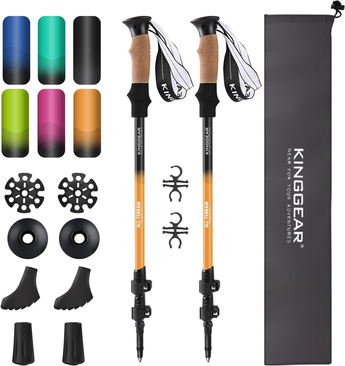 Trekking Poles 7075 Aluminum Lightweight Hiking Sticks
