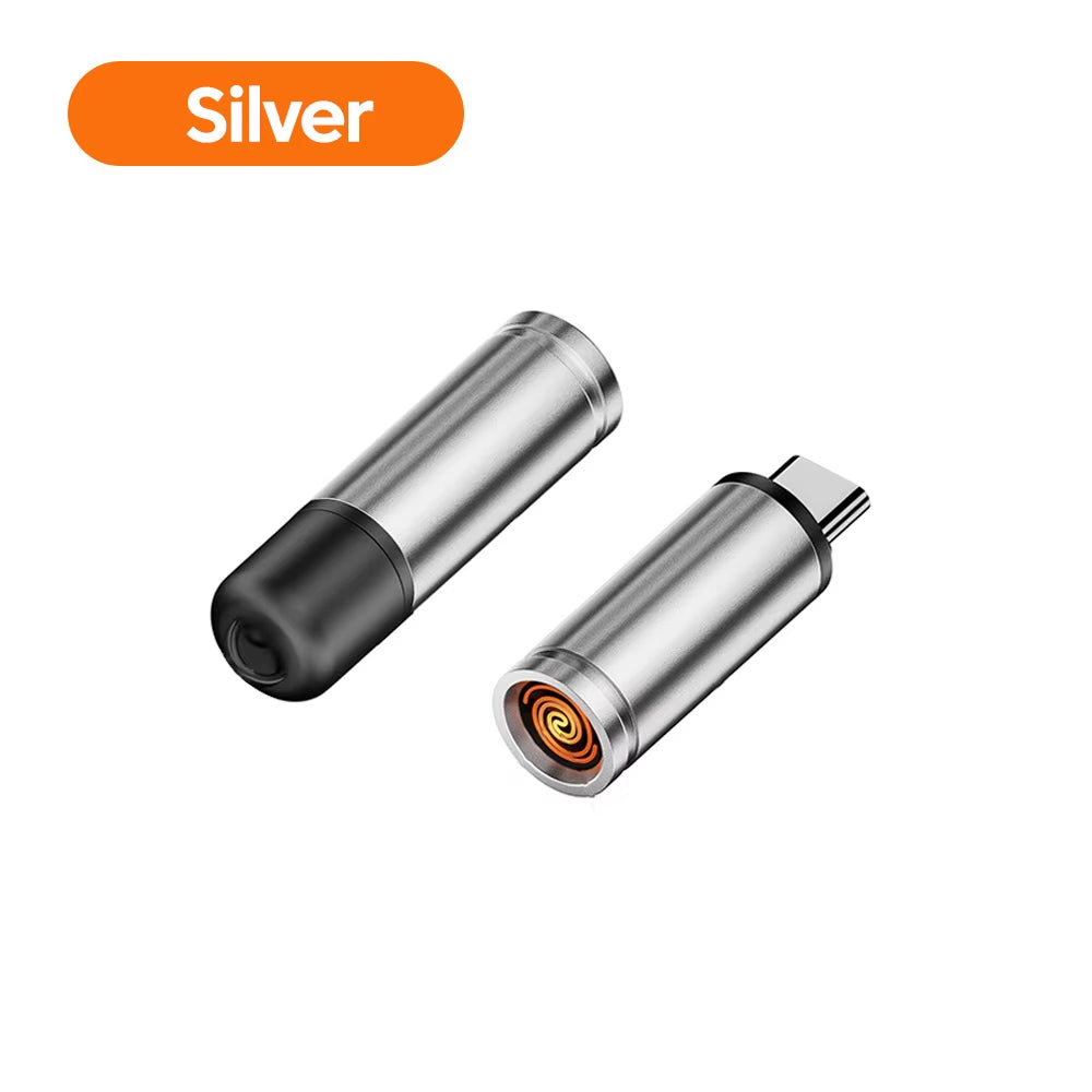 Type C Mini Cigarette Lighter Windproof Cigarette Lighter Outdoor Blowing Cigarette Lighter Adapter USB-C Cigarette Lighter