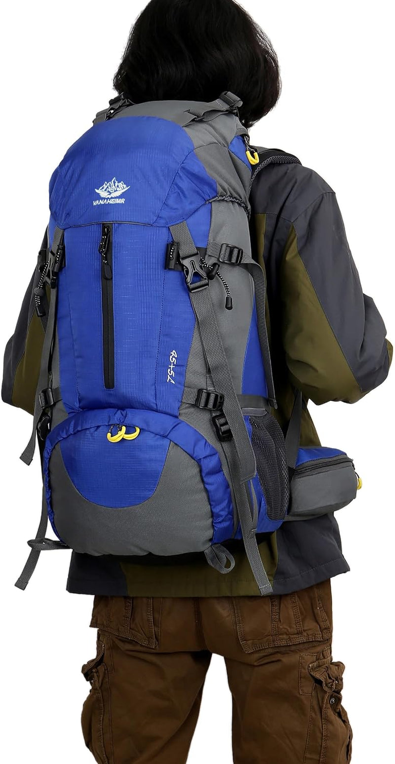 50L(45+5) Waterproof Hiking Backpack Outdoor Daypack W/Rain Cover