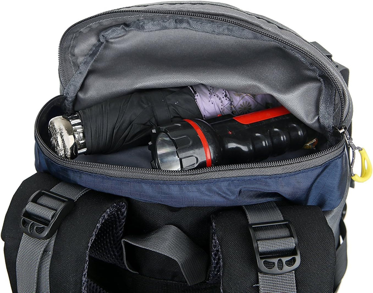 50L(45+5) Waterproof Hiking Backpack Outdoor Daypack W/Rain Cover
