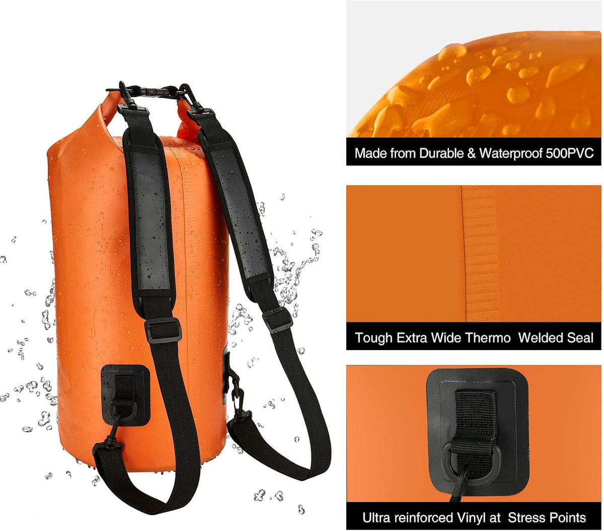 Dry Bag, Waterproof Floating Backpack 10L/20L/30L/40L