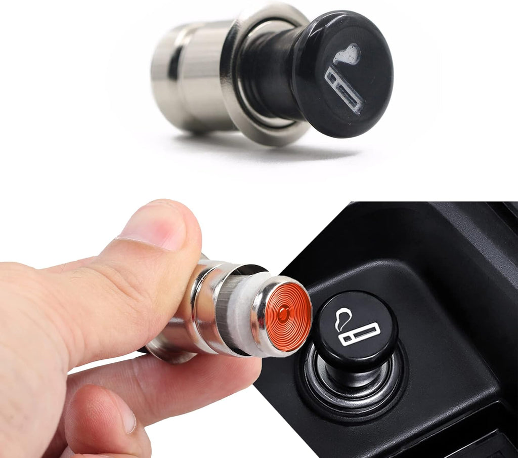Car Cigarette Lighter, 12V Waterproof Pop-Out Car Lighter Plug