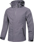 Men'S Lightweight Waterproof Rain Jacket,Shell Hooded Outdoor Raincoat Hiking Windbreake Jacket