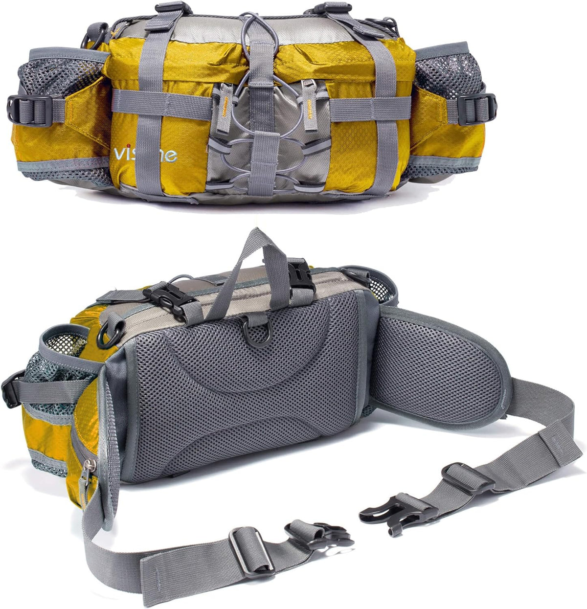 Outdoor Fanny Pack Hydration Waist Pack 2 Water Bottle Holder Men Women