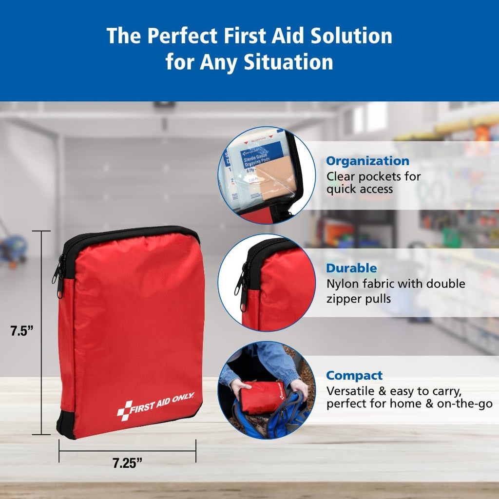 313 Piece Home & Go Emergency First Aid Kit (91081)