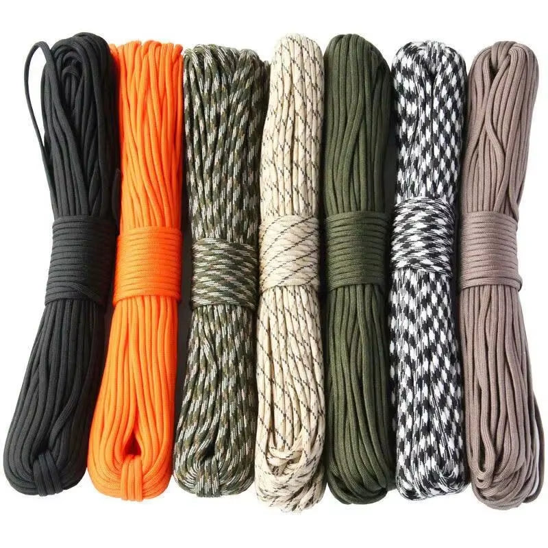 30M 4Mm Thick Braided Paracord for Camping and Hiking, Handmade DIY Rope