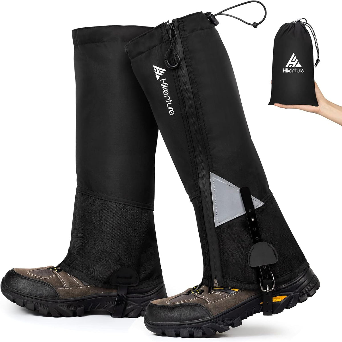 Hiking Gaiters with Upgraded Zipper, Gators for Hiking Boots