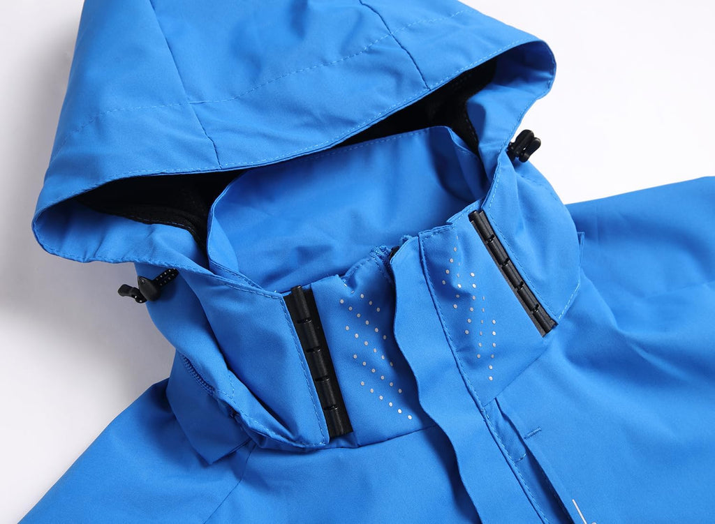 Men'S Lightweight Waterproof Rain Jacket,Shell Hooded Outdoor Raincoat Hiking Windbreake Jacket