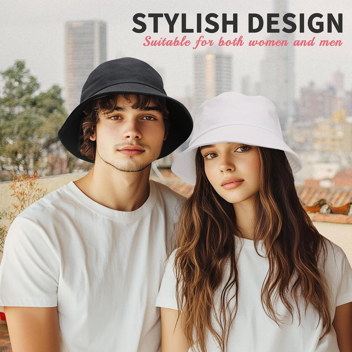 Bucket Hats for Men Woman Packable Foldable Sun Hats for Women
