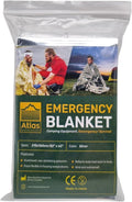 Emergency Survival Blanket, Mylar Thermal Blanket, Gigantic Space Blanket 82" X 63" (1)