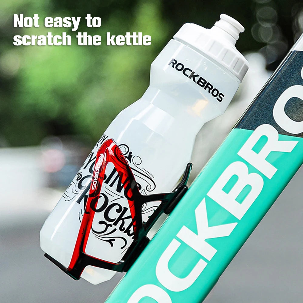 Cycling Water Bottle+Water Bottle Holder 2-Piece Set -750Ml Sports Water Bottle+Integrated Molded Water Bottle Holder