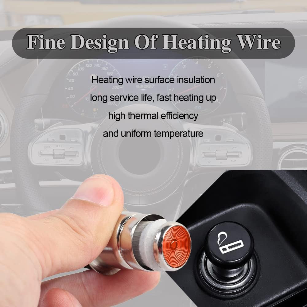 Car Cigarette Lighter, 12V Waterproof Pop-Out Car Lighter Plug