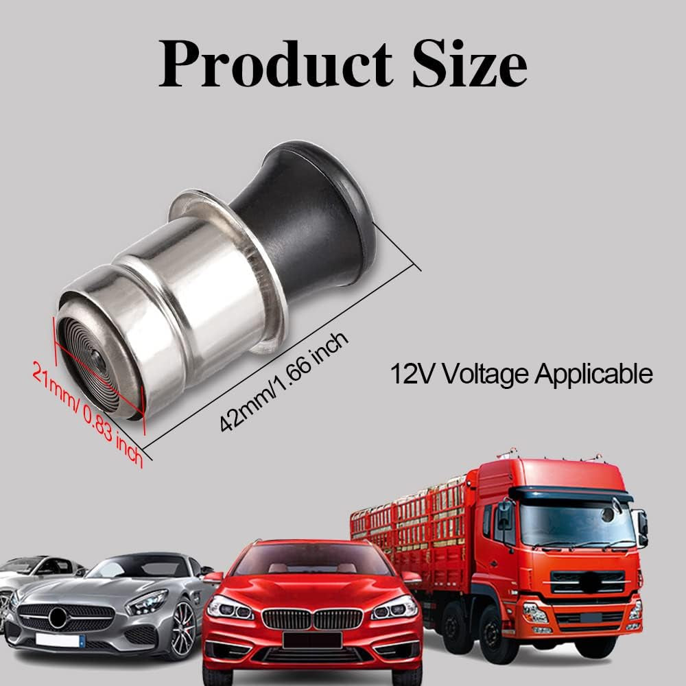 Car Cigarette Lighter, 12V Waterproof Pop-Out Car Lighter Plug