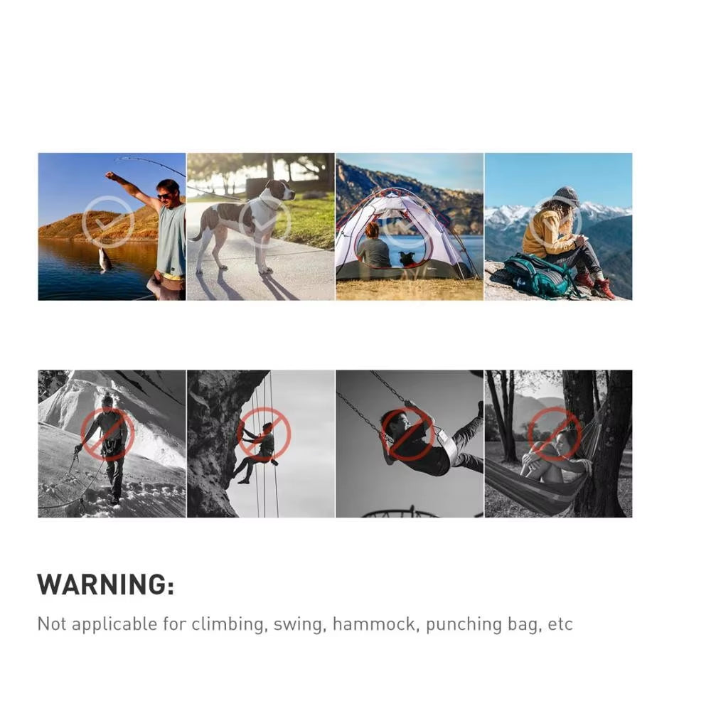 Easyfish Fishing CC1 Steel Small Carabiner Clips Outdoor Camping Multi Tool Fishing Acessories 6Pcs