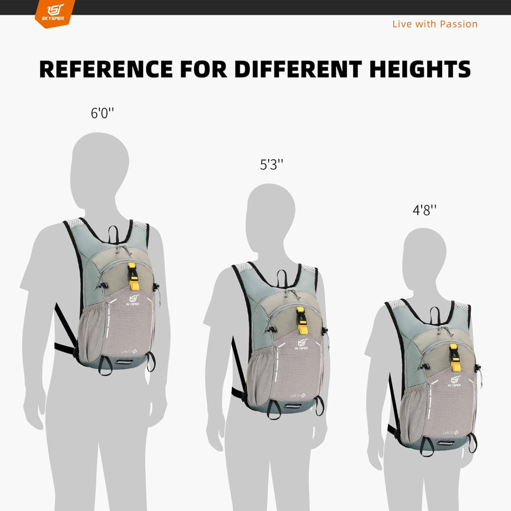 Small Hiking Backpack - 15L Travel Daypack Lightweight Bag Water Resistant Hiking Backpacks for Women Men