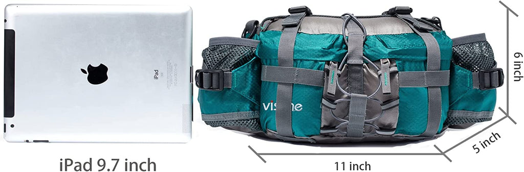 Outdoor Fanny Pack Hydration Waist Pack 2 Water Bottle Holder Men Women