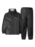 2-Piece Pro Lite Rain Suit with Pockets, Waterproof Rain Gear for Men, Black, Size XL/2X