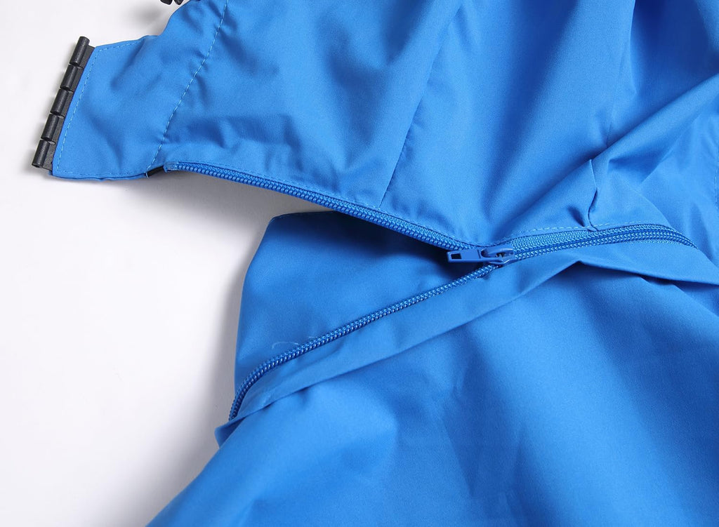 Men'S Lightweight Waterproof Rain Jacket,Shell Hooded Outdoor Raincoat Hiking Windbreake Jacket