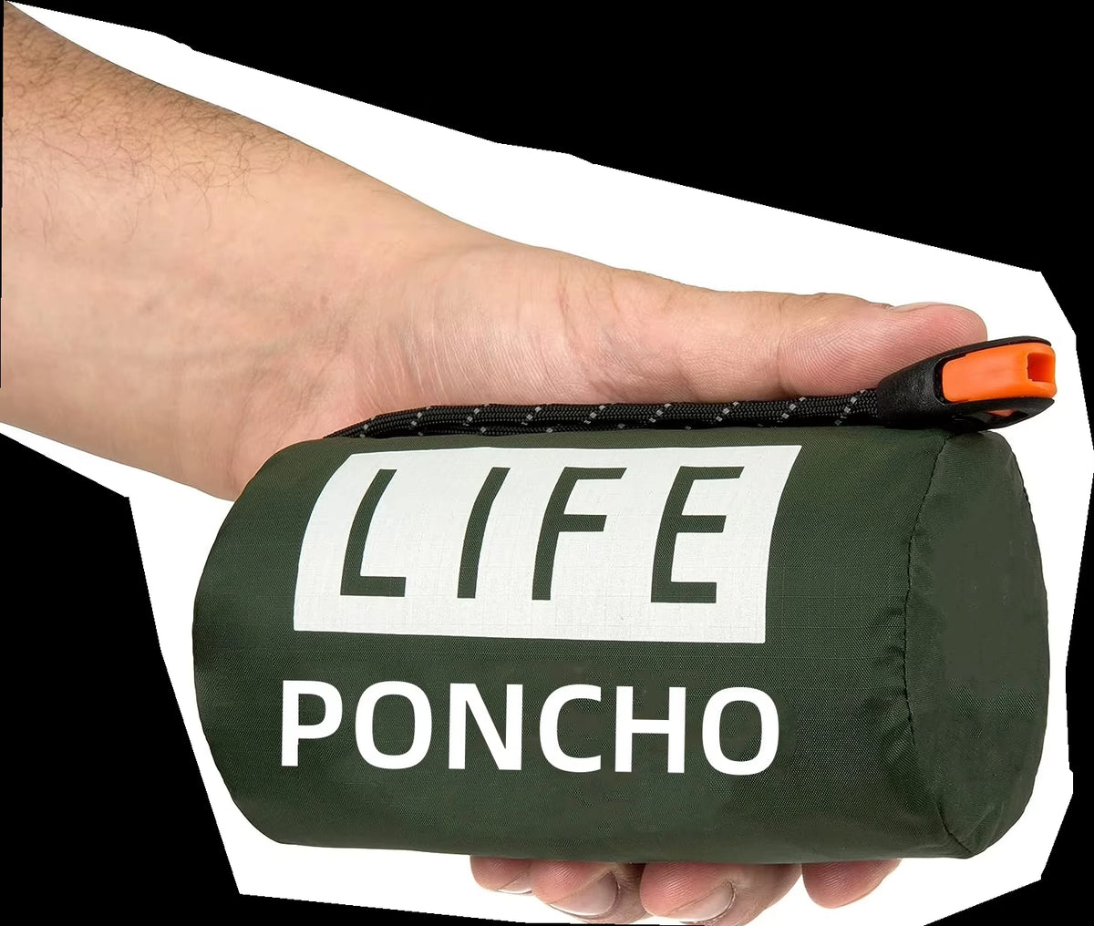 LIFE Poncho Emergency Survival Rain Poncho Thermal Survival Space Blanket Raincoat Heat Reflective Waterproof for Camping Hiking
