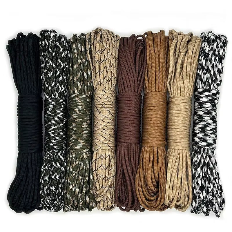 30M 4Mm Thick Braided Paracord for Camping and Hiking, Handmade DIY Rope