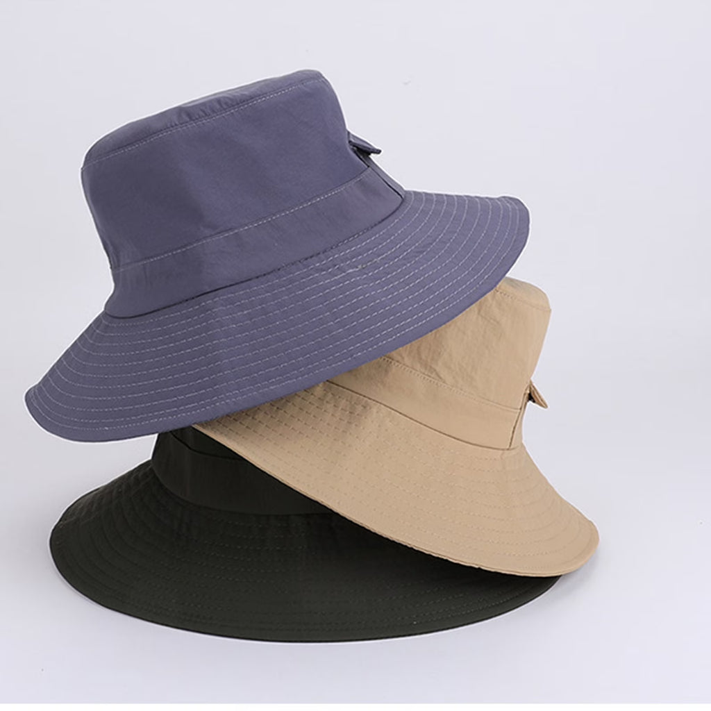Bucket Hats for Women Outdoor Sun Hat Wide Brim Bucket Hat Fishing Cap with Breathable Summer Spring Fashion Clothing Accessories