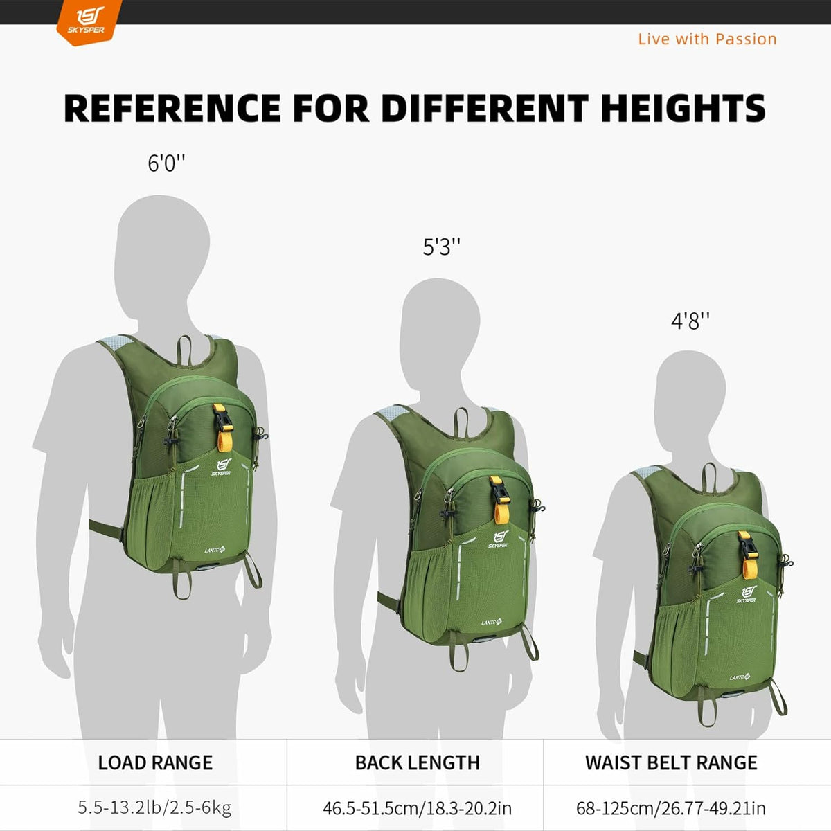 Small Hiking Backpack - 15L Travel Daypack Lightweight Bag Water Resistant Hiking Backpacks for Women Men