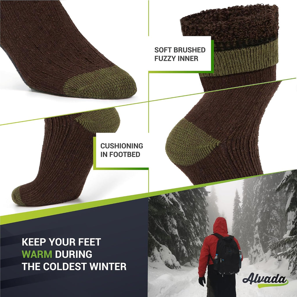 Warm Thermal Wool Socks for Winter Moisture Wicking and Breathable Cozy Boot Socks