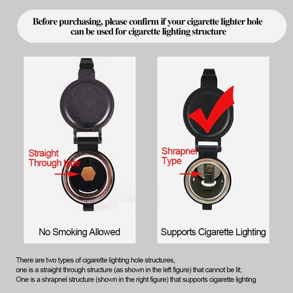 Car Cigarette Lighter, 12V Waterproof Pop-Out Car Lighter Plug