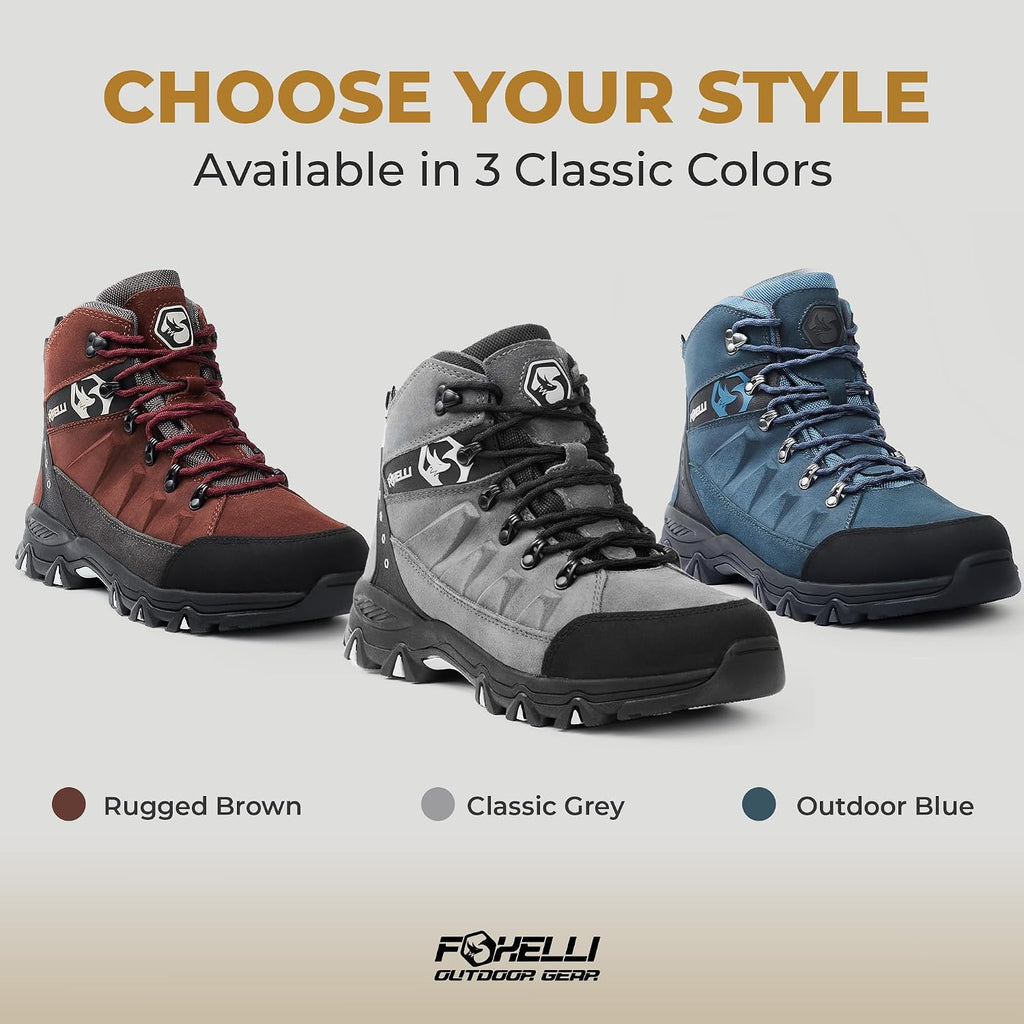 Men’S Hiking Boots – Waterproof Breathable & Lightweight Suede Leather Hiking Boots for Men