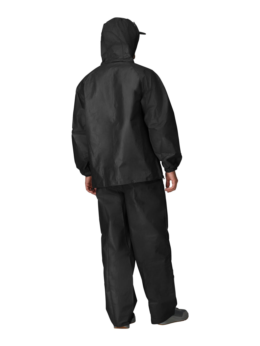2-Piece Pro Lite Rain Suit with Pockets, Waterproof Rain Gear for Men, Black, Size XL/2X
