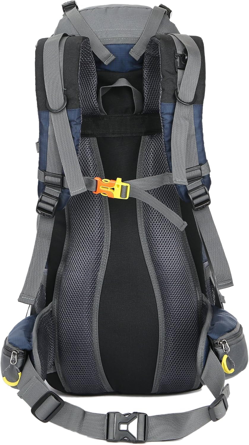 50L(45+5) Waterproof Hiking Backpack Outdoor Daypack W/Rain Cover