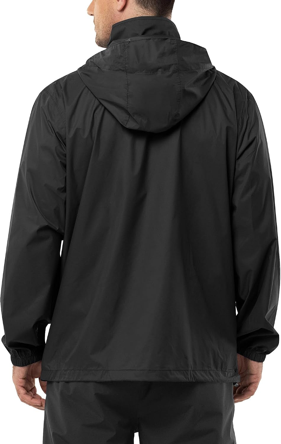 Men'S Rain Jacket Waterproof Lightweight Packable Raincoat
