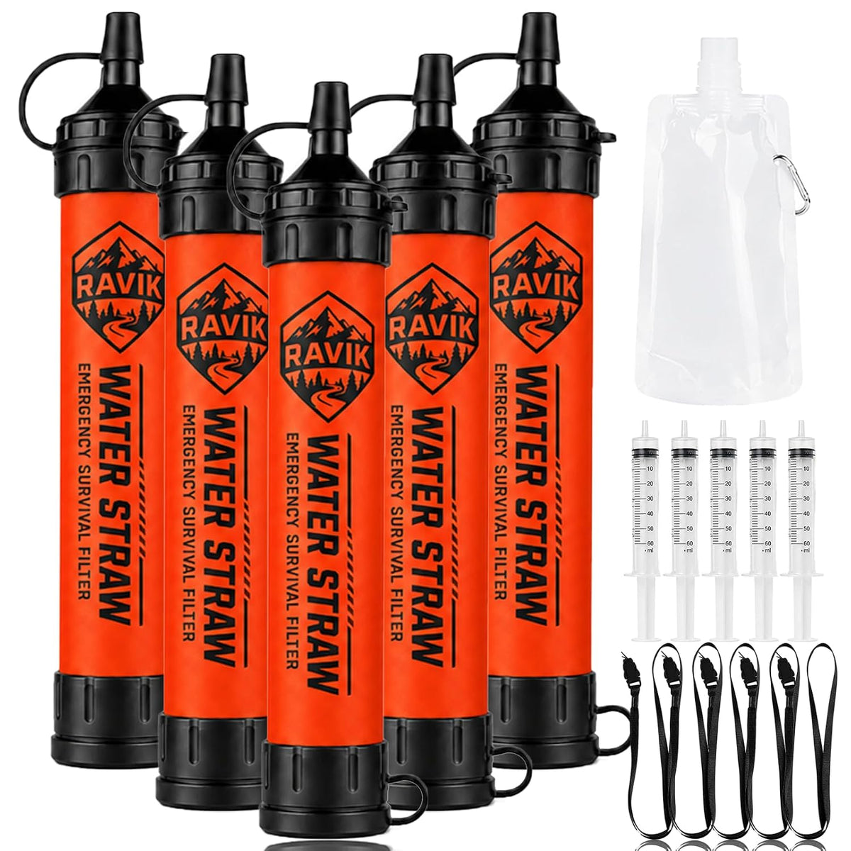 Water Filter Straw, 5PCS