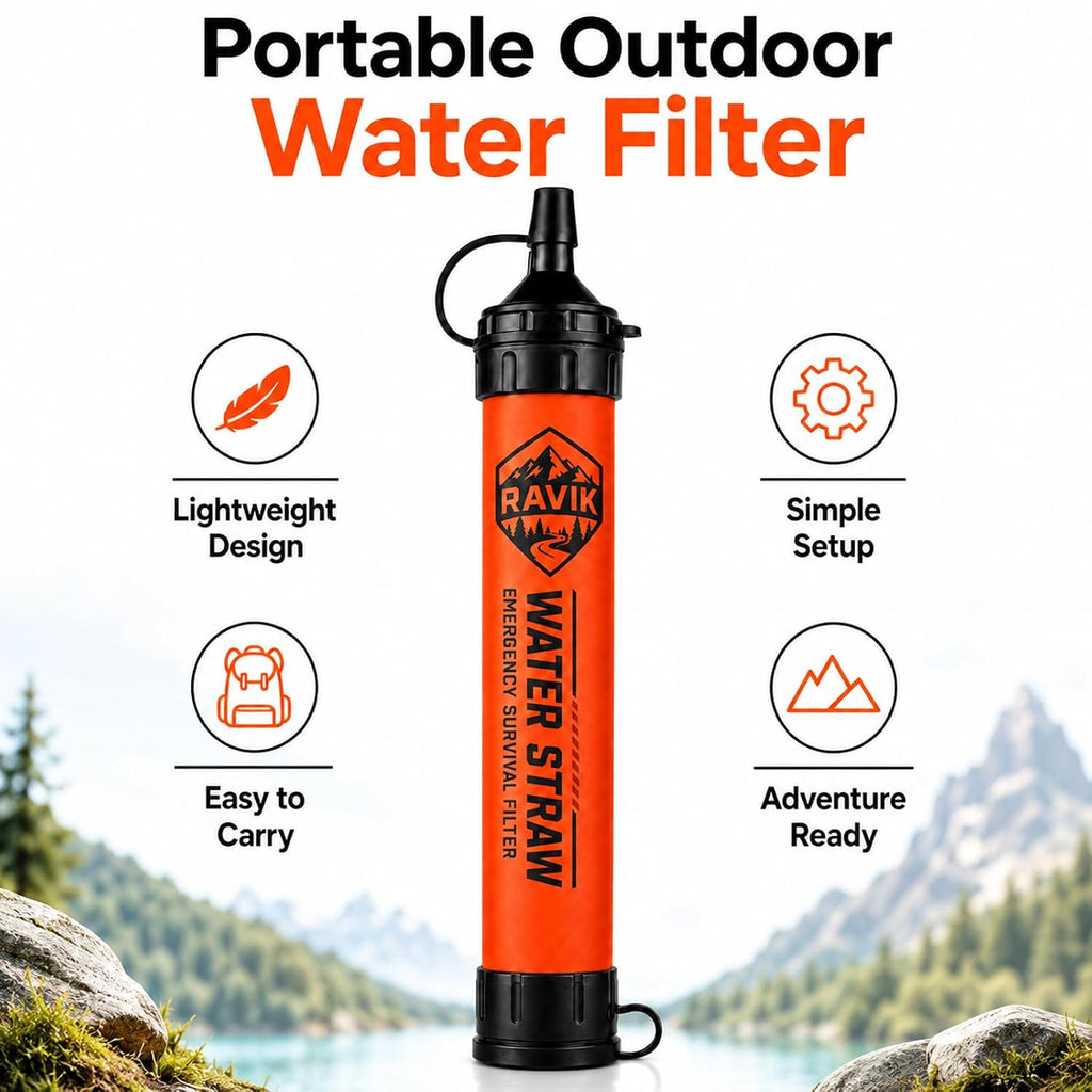 Water Filter Straw, 5PCS
