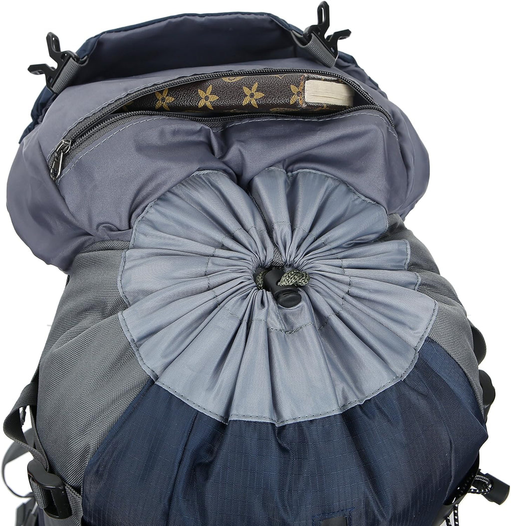 50L(45+5) Waterproof Hiking Backpack Outdoor Daypack W/Rain Cover