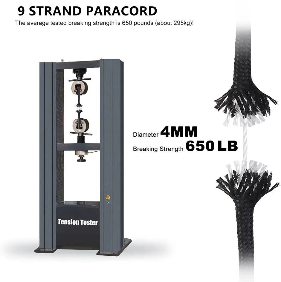 30M 4Mm Thick Braided Paracord for Camping and Hiking, Handmade DIY Rope