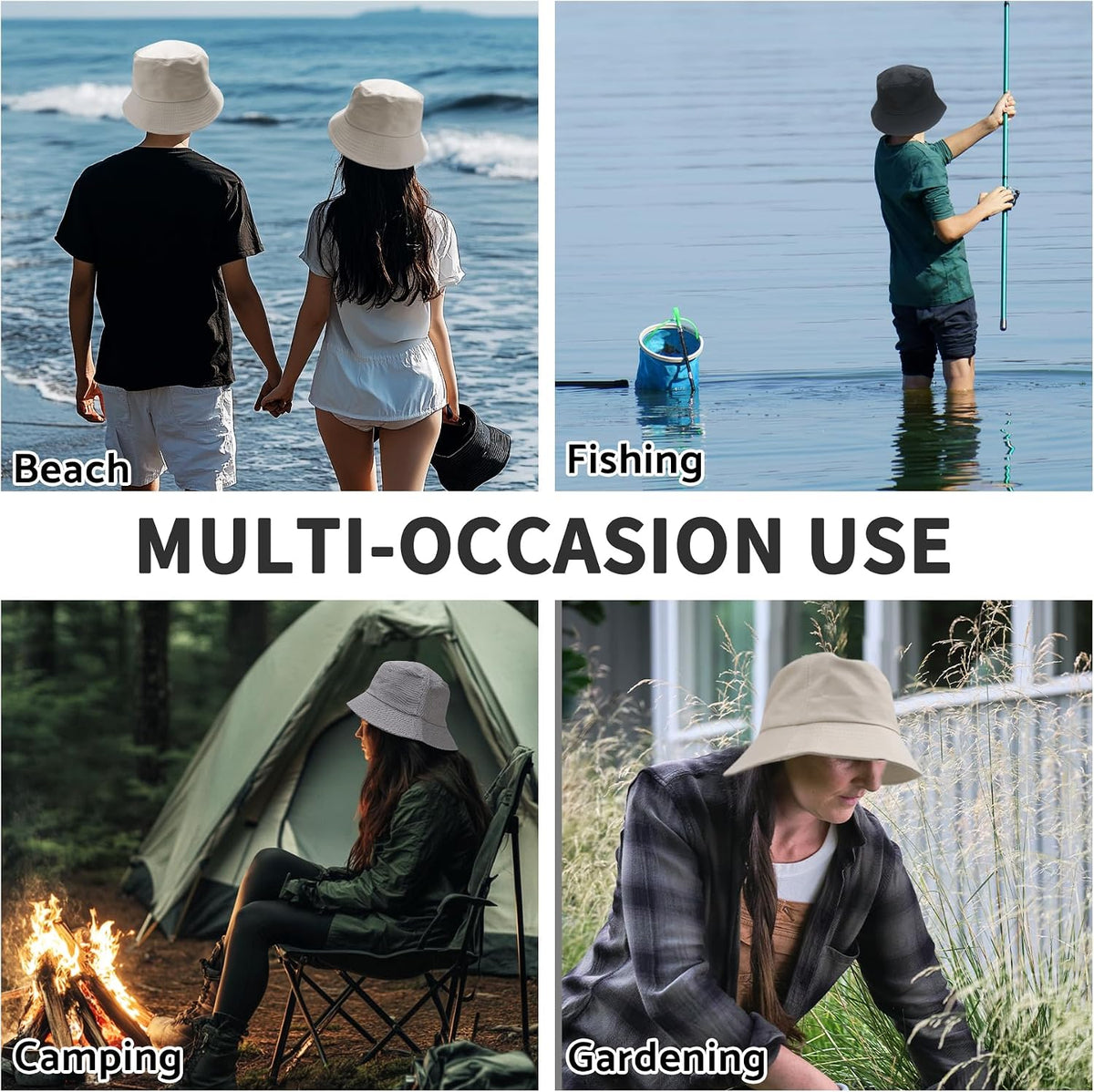 Bucket Hats for Men Woman Packable Foldable Sun Hats for Women